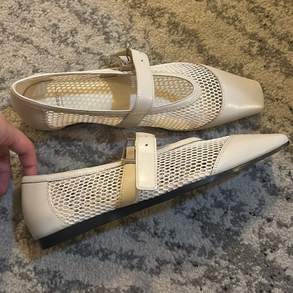 Vagabond Shoemakers Wioletta Mesh Ballet Flat Off White - Picture 9 of 11